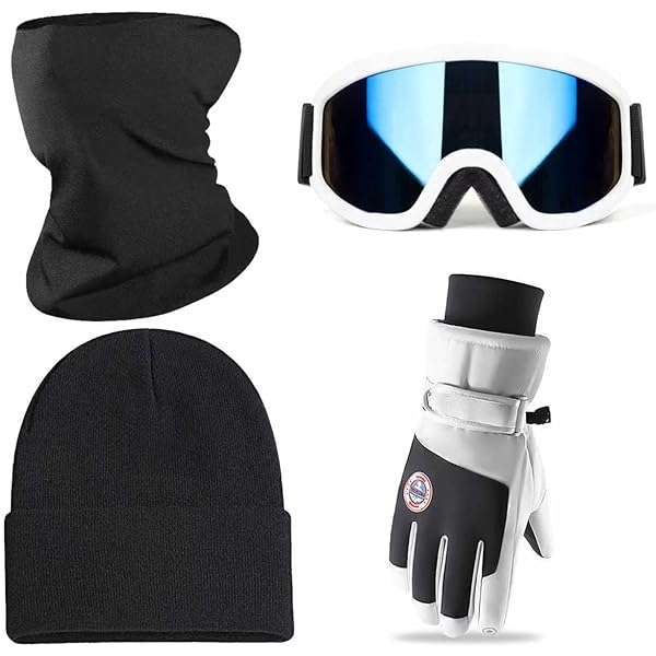 Amazon | [次世代製作所] 2点セット スキー手袋 ゴーグル セット 防寒